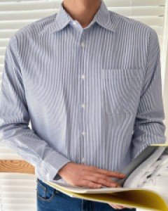 Odrun Stripe Over fit Shirt M~L(95 to 105)