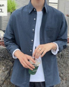 Formal Semi-Over Oxford Shirt M~2XL(95-110)
