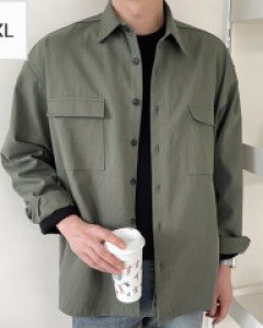 Big Rusmine Bio-washed Shirt Jacket 1~2(100~115)