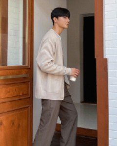 Ronmo Half-Banding Semi-Wide Slacks 44~50(28-36)