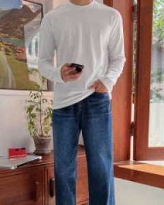 Inmiel Muscle Fit Spandex Long Sleeve M~L(95 to 105)
