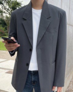 Ansonder loose fit single Jacket M~L(95 to 105)