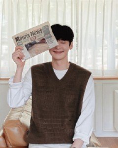 Bannon loose fit Hachi V-neck Vest F size(95 to 105)