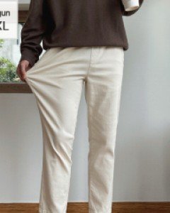 Comfortable cotton spandex banding pants M~2XL(28-36)