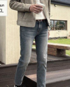 Mud washed hidden banding denim jeans S~2XL(28-36)