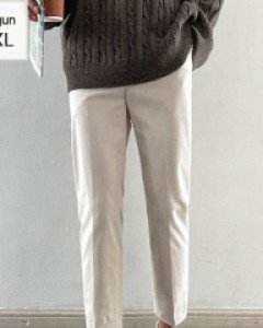 Soft banding cotton chino pants M~2XL(28-36)
