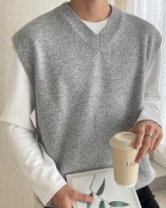Wearlog V-neck Knit Vest F size(95 to 105)