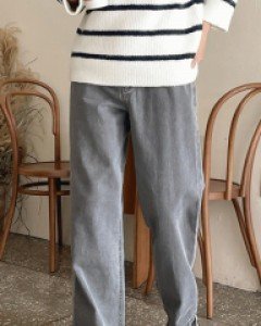 Pigment 5color Wide Cotton Pants S~L(28~32)