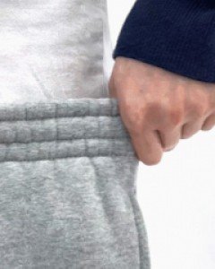 Brush terry 2TYPE napping banding pants M~XL(30-36)