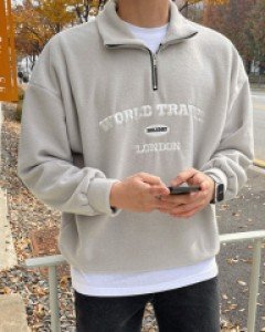 London Day Fleece half zip-up sweatshirt F size(95-110)