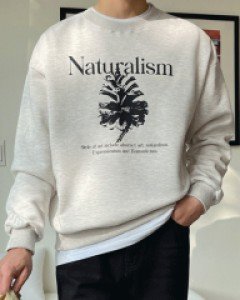 Raycher Printing napping sweatshirt F size(95 to 105)