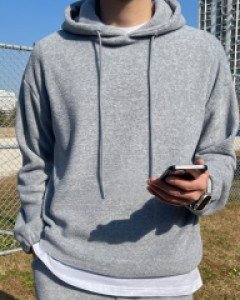 Comfortable Planning Fleece Hoodie M~XL(100~115)