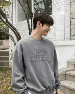reverse pigment napping sweatshirt F size(95-110)