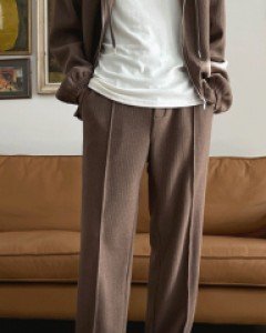 Dillpoin Pleats napping string Pants M~L(30~34)