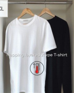 2TYPE napping layered T-shirt M~2XL(95 to 115)