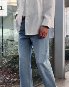 All Time Needed Semi-Wide Denim Jeans S~2XL(28-36)