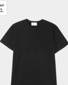 2type layered Black short sleeved T-shirt M~2XL(95 to 115)