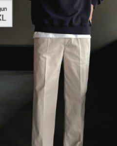 Strong Cotton Wide Banding Pants M~2XL(28-36)