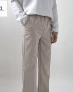 Special Sale Wrinkle-Free Wide Banding Pants S~3XL(28~40)
