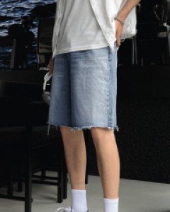 Dell of Cut Bermuda Denim Shorts S~L(28~32)
