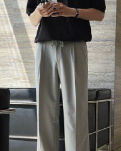 Thai Lip Wontuk Half-Banding Summer Slacks S~L(28~34)