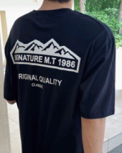mountain range box tee F size(95 to 105)
