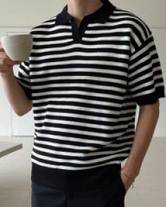 Strong stripe open Kara Knit F size(95 to 105)