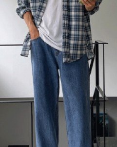 Roman Old Wide Half-Banding Denim S~L(28 ~ 34)