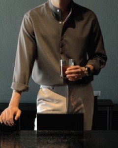 Net Modern China Hidden Shirt M~L(95 to 105)