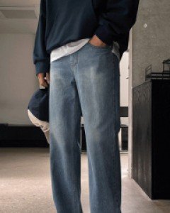 Soft Organic 4Color Semi-Wide Denim S~L(28~32)