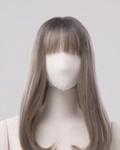 Bebe Rose Full wig) Blossom Honey (High-heated) ash khaki