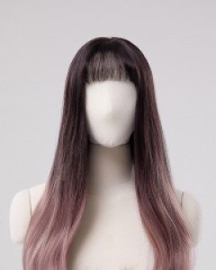 Bebe Rose Full wig) Oreo (High-heated) Natual black/ash pink