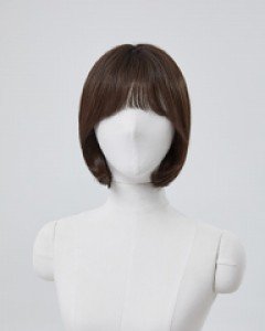 Full wig) Bob short hair C curl perm Sylvia (Suprme Fiber)