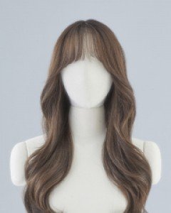 handmade Full wig) see-through bang rouge C curl perm (most Yarns)