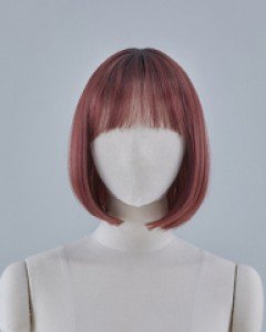 Salon Color Full wig) Natural C Curl Bob Sonya (Misty)