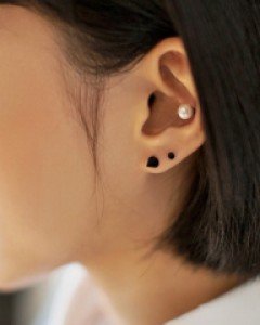 베이직 콘 바벨 피어싱[5mm]