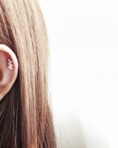 레이어 스퀘어 큐빅 바벨 피어싱