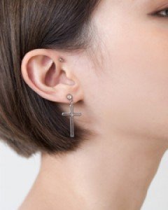 아웃 크로스 쥬얼리 바벨 피어싱