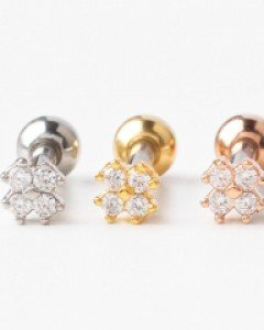 써지컬 바 피어싱 코스모스 미니 볼피어싱