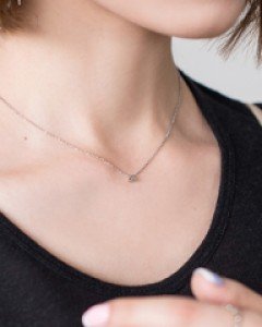 [써지컬스틸] 플랫 포인트 목걸이