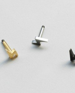 써지컬 피어싱 미니 번개 볼피어싱