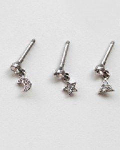 오브제 큐빅 쥬얼리 바벨 피어싱