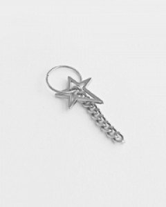 볼드 체인 드롭 링 피어싱