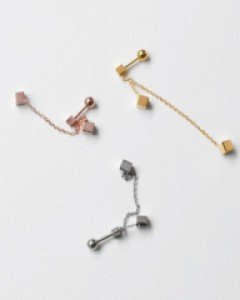 스퀘어 드롭 쥬얼리 바벨 피어싱