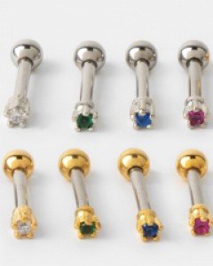 써지컬 바 피어싱 타이니 큐빅피어싱