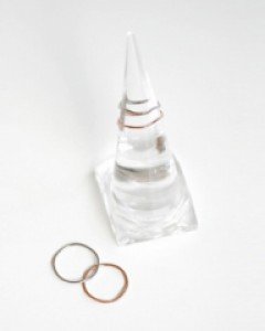 [써지컬스틸] 슬림 웨이브 반지