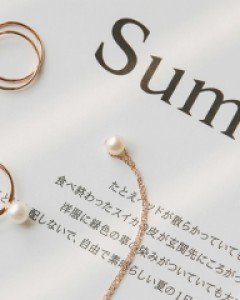 14K 피어싱 심플 싱글 진주 목걸이