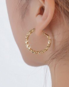 플레인 트윙클 링 귀걸이
