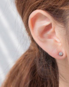 [써지컬스틸] 심플 컬러 돔 귀걸이