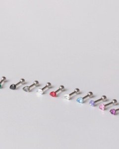 눈물 크리스탈 바벨 피어싱 [3*4mm]